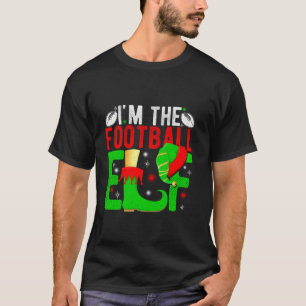 Camiseta Soy el Navidad de renos elfo de fútbol Santa Clau