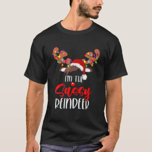 Camiseta Soy el Navidad de renos harto gracioso Navidad Paj