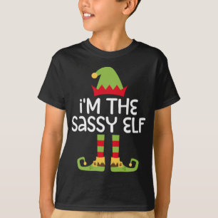 Camiseta Soy el Navidad de Sassy Elf que codea con la camis