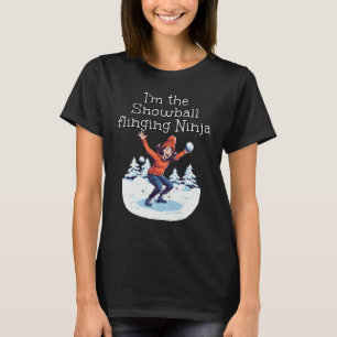Camiseta Soy el Ninja de bola de nieve para Chicas gracioso