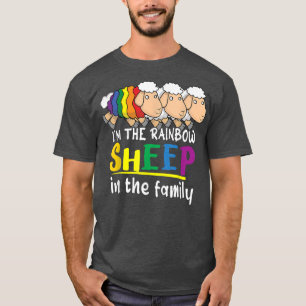 Camiseta Soy el orgullo gay de la familia Rainbow Sheep