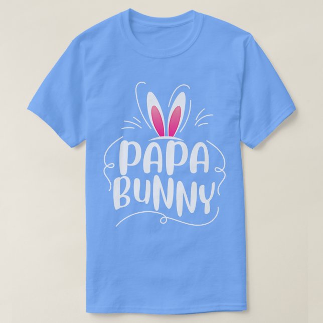 Camiseta Soy el papá conejo de conejo orejas de huevo diver (Diseño del anverso)