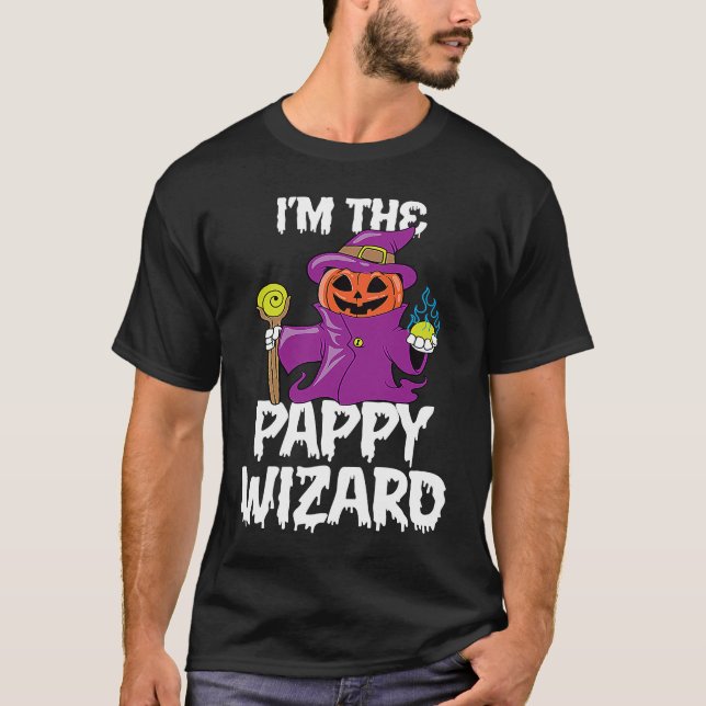 Camiseta Soy El Pappy Brujo Familiar de Halloween (Anverso)