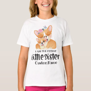 Camiseta Soy el perrito Corgi más lindo de la Hermana Menor
