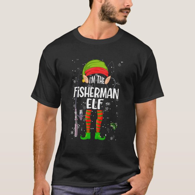 Camiseta Soy El Pescador Elf Coincidiendo Con La Pesca Grac (Anverso)
