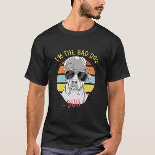 Camiseta Soy el potro malo Rottweiler Gafas de sol Graciosa