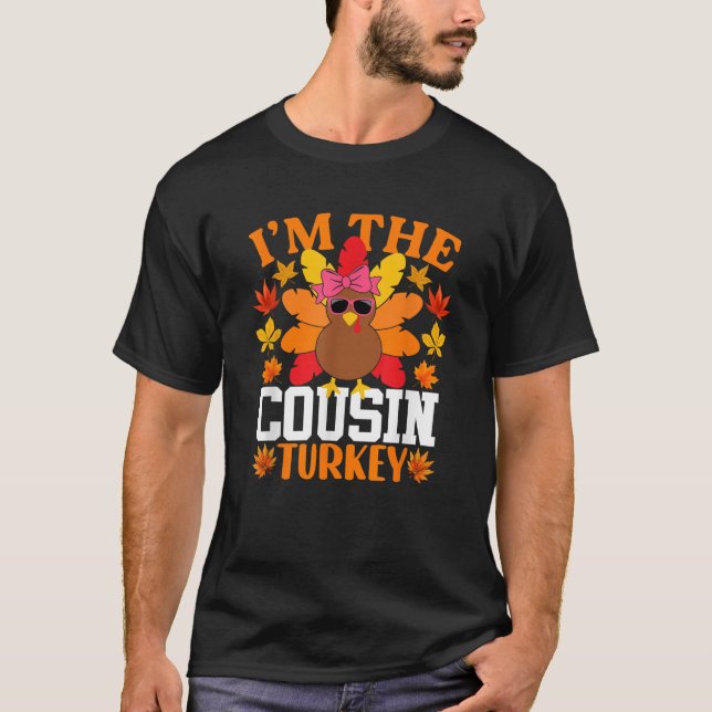 Camiseta Soy el primo Turquía gracioso Día de Acción de Gra (Anverso)