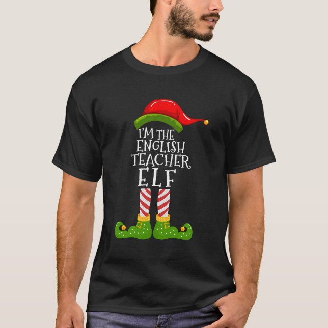 Camiseta Soy El Profesor De Inglés Elf Matching Family Xmas (Anverso)