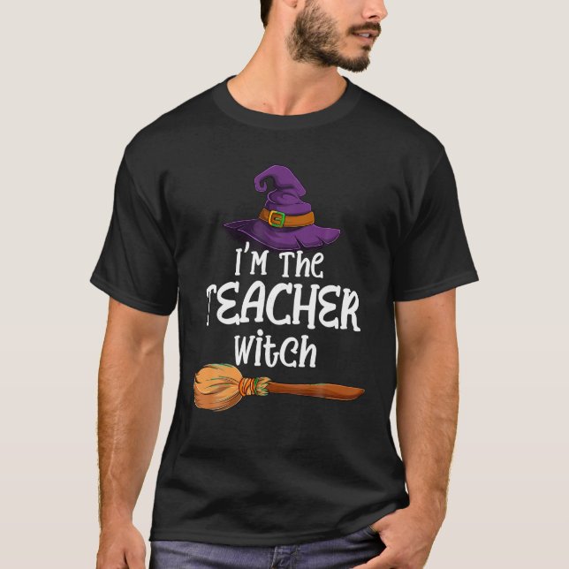 Camiseta Soy el profesor Witch Halloween Matching Group Cos (Anverso)