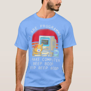 Camiseta Soy El Programador Cat Cute Beep Boop Retro Vintag