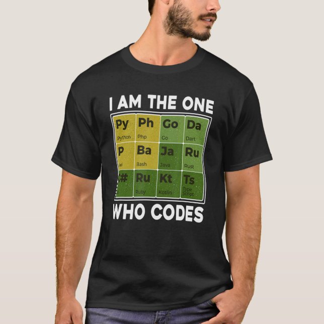 Camiseta Soy El Que Codifica A Programador Nerd (Anverso)