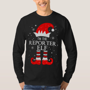 Camiseta Soy el reportero Elf Parching Family Group Christm
