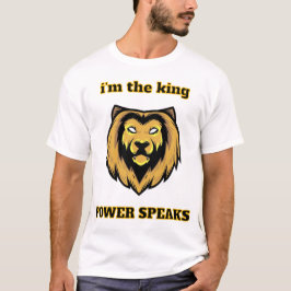 Camiseta  “Soy El Rey – Cabeza De León Poderoso Habla Camis