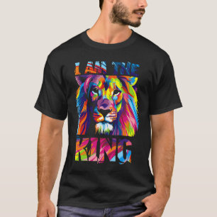 Camiseta Soy El Rey León Animal De La Jungla Gran Gato Arco