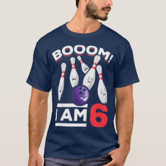 Camiseta Soy el sexto cumpleaños de Bowling Boy Bowlers T