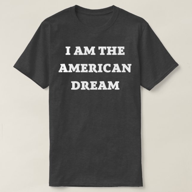Camiseta Soy el sueño americano (Diseño del anverso)