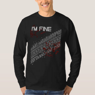 Camiseta Soy el Tee de la pista de neumáticos finos