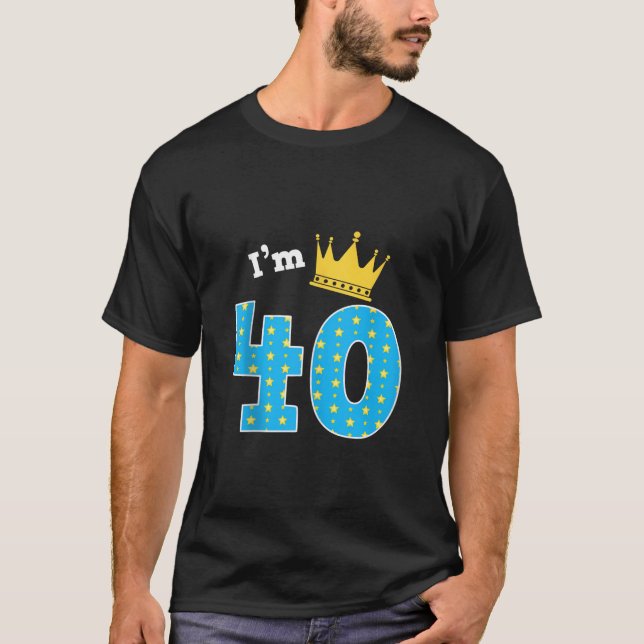 Camiseta Soy el tema del 40º cumpleaños del Rey Cuto de 40  (Anverso)