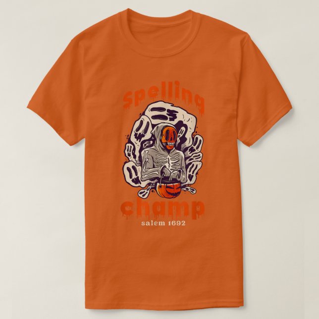 Camiseta Soy El Temor De Campeón De Ortografía Nervioso (Diseño del anverso)