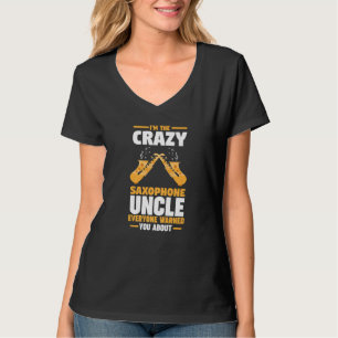 Camiseta Soy el tío loco del saxofón música