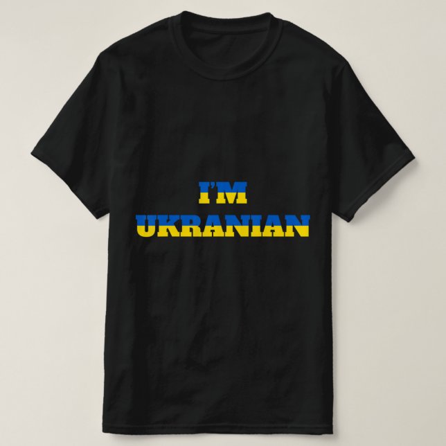 Camiseta Soy el ucraniano Zelensky Ukraine Patriótico Orgul (Diseño del anverso)