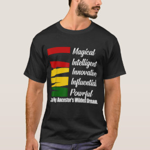Camiseta Soy el unisex del mes de la historia mágica negra