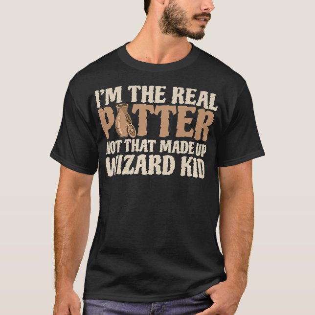Camiseta Soy el verdadero Potter No eso inventó a mago chic (Anverso)