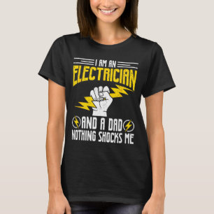 Camiseta Soy electricista y papá, nada me sorprende, padre