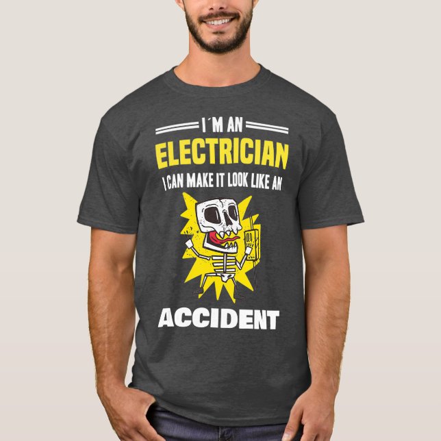 Camiseta Soy electricista y puedo hacerlo parecer como un (Anverso)