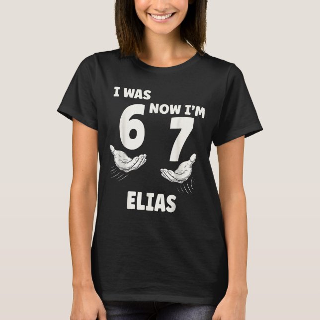 Camiseta Soy Elias 6 7 Cumpleaños Cumple (Anverso)