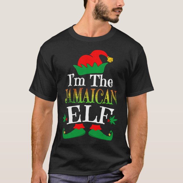 Camiseta Soy Elves Navidades de Elf Weed de Jamaica (Anverso)