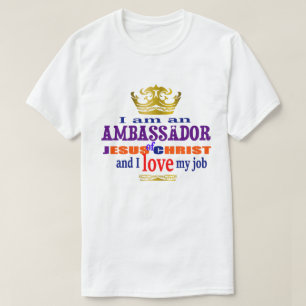Camiseta Soy Embajador De Jesucristo Christian T-Shi