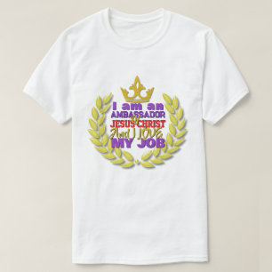Camiseta Soy Embajador De Jesucristo Christian T-Shi