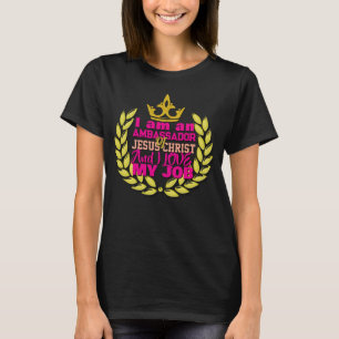 Camiseta Soy Embajador De Jesucristo Christian T-Shi