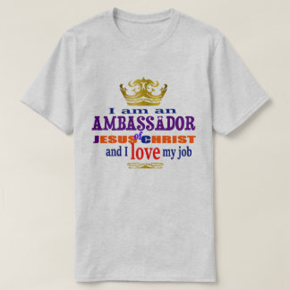 Camiseta Soy Embajador De Jesucristo Cristiano