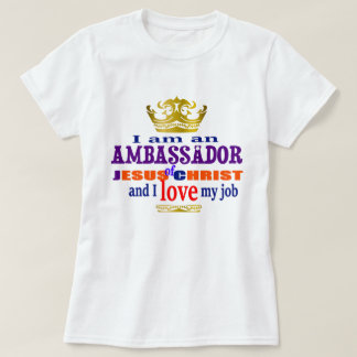 Camiseta Soy Embajador De Jesucristo Cristiano