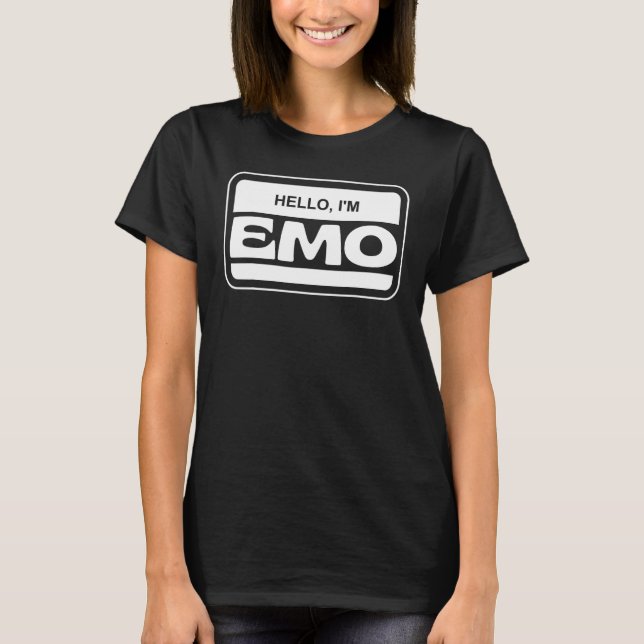 Camiseta Soy Emo Hola Emo Así Que Qué Emo Mayor Era Nev (Anverso)