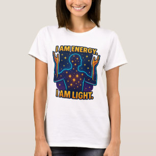 Camiseta "Soy Energía. Soy Ligero" - Estrella Cósmica Silho