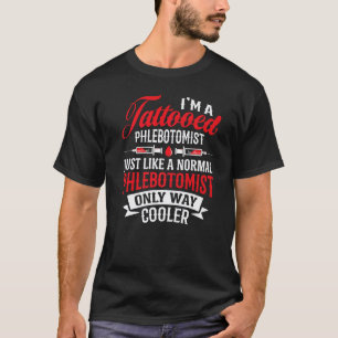 Camiseta Soy Enfermera Flebotomista Tatuada Técnica de Fleb