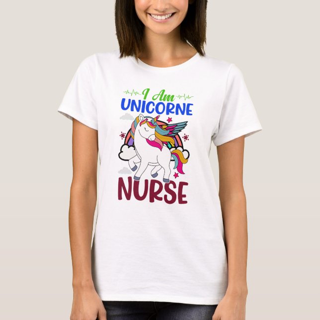 CAMISETA SOY ENFERMERA UNICORNE (Anverso)