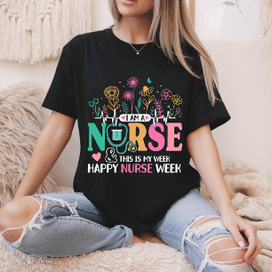 Camiseta Soy enfermera y esta es mi semana Feliz semana de