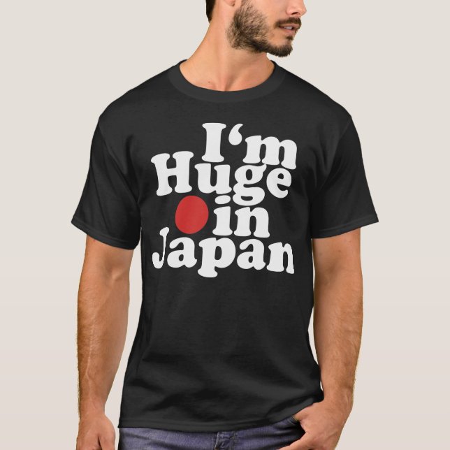 Camiseta Soy enorme en Japón (oscuro) (Anverso)
