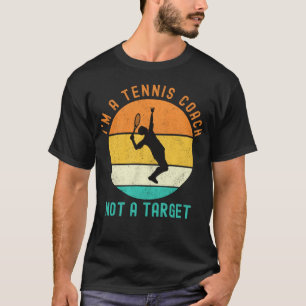 Camiseta Soy entrenador de tenis, no objetivo