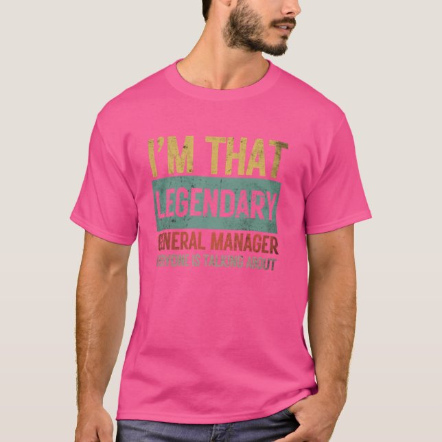 Camiseta Soy ese legendario Gracioso Director General Títul (Anverso)