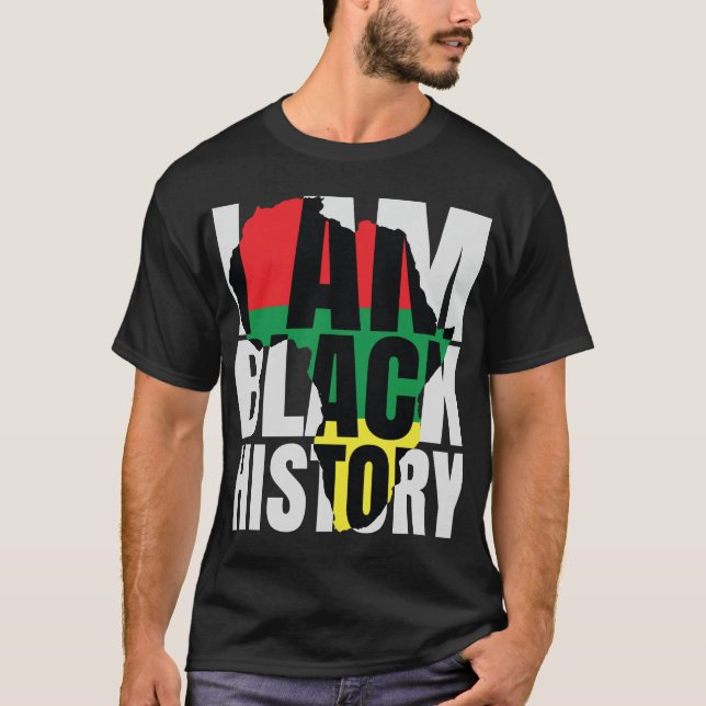 Camiseta Soy esencial para la historia negra (Anverso)