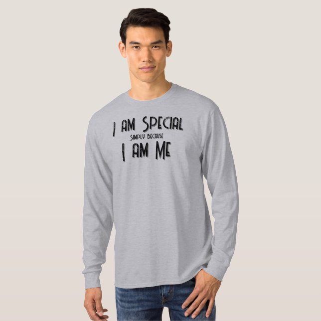 Camiseta Soy especial, soy Yo soy T-Shirt (Anverso completo)