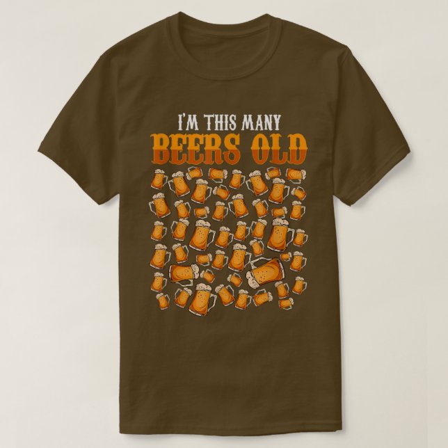 Camiseta Soy esta gran cerveza de 70 años diversión (Diseño del anverso)