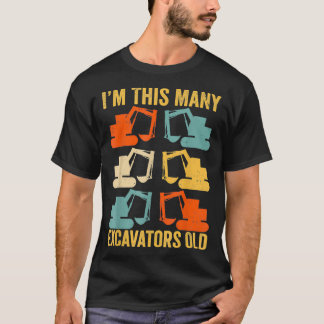Camiseta Soy este gran Ecavator 6 años 6 cumpleaños Ec