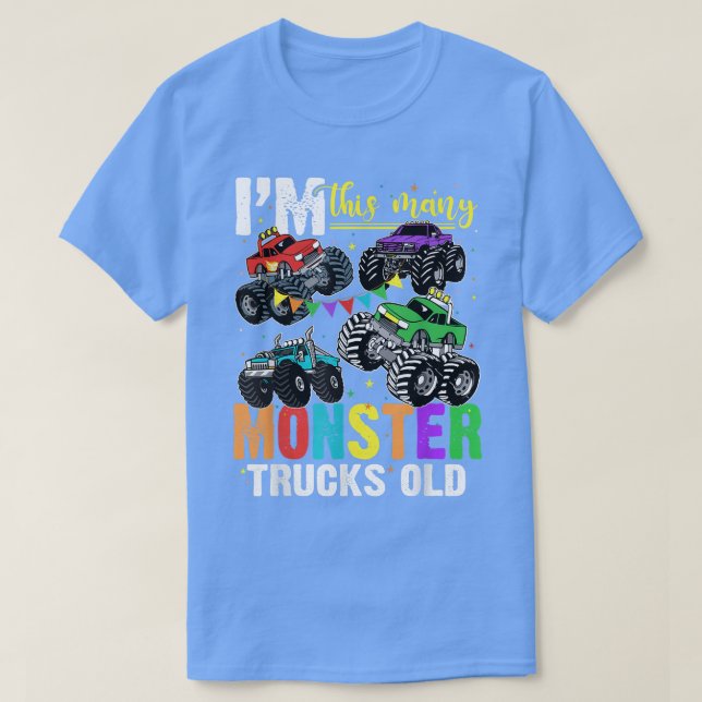 Camiseta Soy este niño de cumpleaños de muchos monstruos (Diseño del anverso)