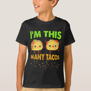 Camiseta Soy este número de tacos segundo cumpleaños de Cin